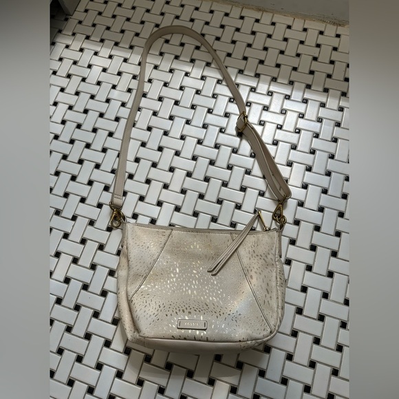Fossil Beige Crossbody Bag - Picture 1 of 7